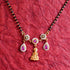 22 Carat Gold Black Beads Design With Lakshmi Devi Locket Mangalsutra 10.87g by Mahita Collections